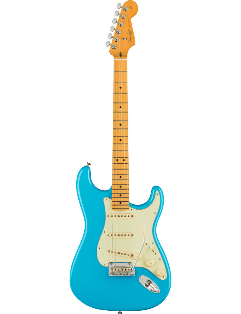 Fender American Professional II Strat MN miami blue + étui livraison gratuite France Monaco Corse
