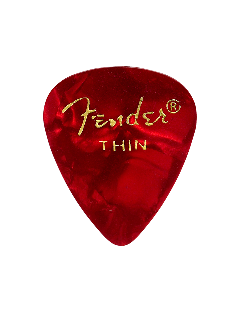FENDER Médiator 351 Premium Red Moto Thin - Guitar Maniac