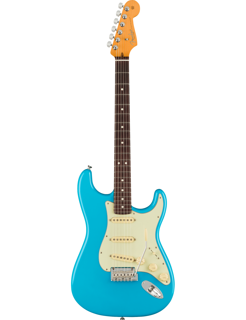 Fender American Professional II Strat RW miami blue + étui livraison gratuite France Corse Monaco
