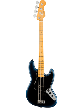 Fender American Professional II Jazz Bass MN dark night + étui. Livraison offerte en France par Guitar Maniac