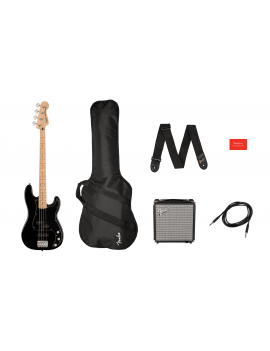Squier Pack Affinity PJ bass MN BLK + Rumble 15 + accessoires Référence 0372981606, code 885978723171