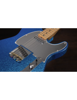 Fender J Mascis Telecaster MN bottle rocket blue flake réglage et livraison offerts par Guitar Maniac