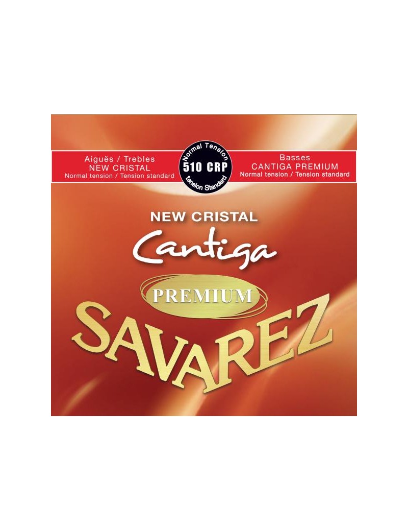Savarez 510CRP New Cristal Cantiga Premium rouge cordes classiques nylon normal 0698502504876
