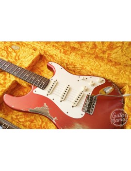 Fender Custom Shop 2021edition 59 Strat heavy relic RW super faded aged candy apple red 9231012789