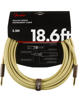 Fender Deluxe cable 5.5m tweed câble instrument droit/droit