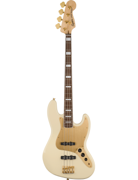 Squier 40th Anniversary Jazz Bass Gold Edition LRL OWT 0379440505 885978971923 Guitar Maniac Nice