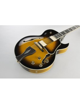 Guitare hollow body Ibanez LGB30-VYS vintage yellow sunburst George Benson Guitar Maniac Nice