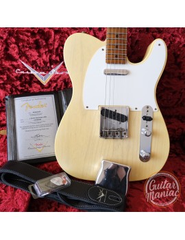 Fender Custom Shop limited edition S20 55 Telecaster JRN super faded nocaster blonde + étui