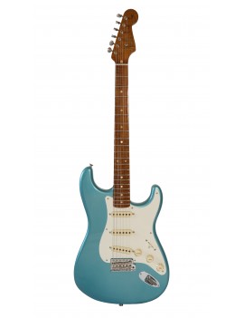 Fender Custom Shop S21 ltd roasted pine Strat LCC MN aged teal green metallic + étui