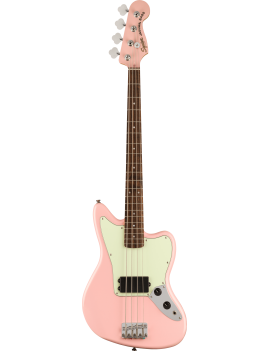 Basse Squier FSR Affinity Jaguar bass H LRL shell pink chez Guitar Maniac magasin de musique à Nice