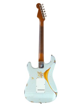 Fender Custom Shop S21 Ltd 1961 Strat heavy relic faded aged sonic blue over 3CS Guitar Maniac Nice