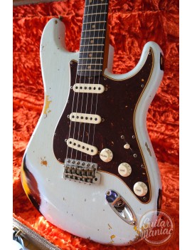 Fender Custom Shop S21 Ltd 1961 Strat heavy relic faded aged sonic blue over 3CS Guitar Maniac Nice 9231012166
