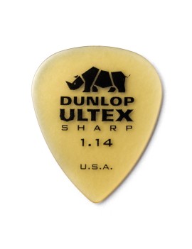 Dunlop Ultex Sharp mediator transparent 1.14mm, vendu à l'unité.