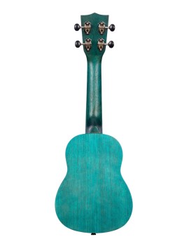 Kala KA-MRT-BLU-S blue stained meranti ukulele soprano