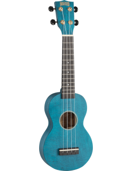Mahalo MS1-TBU satin blue ukulele soprano Guitar Maniac