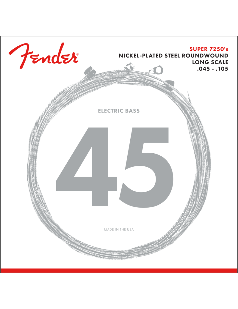 Fender 7250M cordes basses nickel 45/105