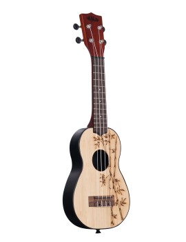 Kala UK-Bamboo top Ukadelic ukulele soprano chez Guitar Maniac magasin de musique Nice