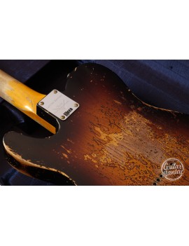 Fender Custom Shop W22 LTD 1950 double Esquire super heavy relic wide fade 2TS Guitar Maniac à Nice