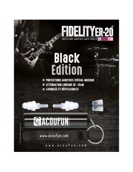 ACOUFUN ER-20 Black Protections Auditives